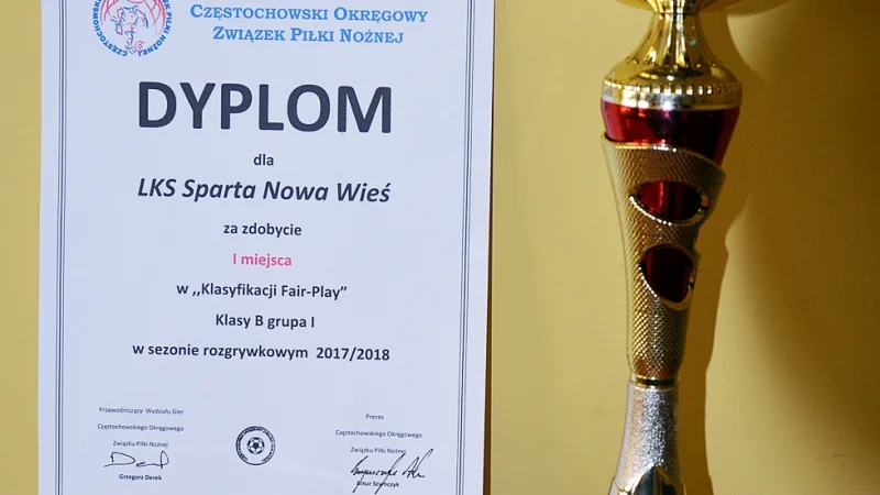Sparta Nowa Wieś - Fair-Play 2017/2018
